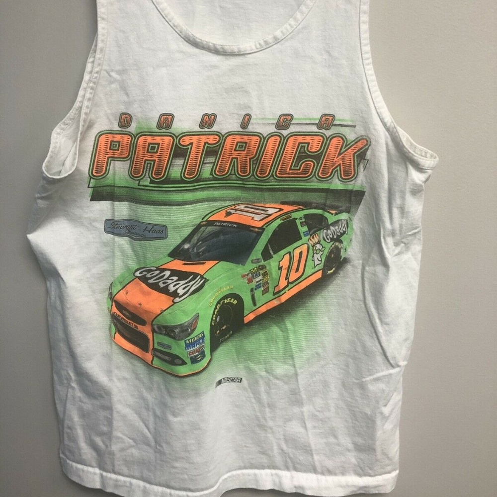 Danica Patrick Vintage NASCAR White L Tank Top